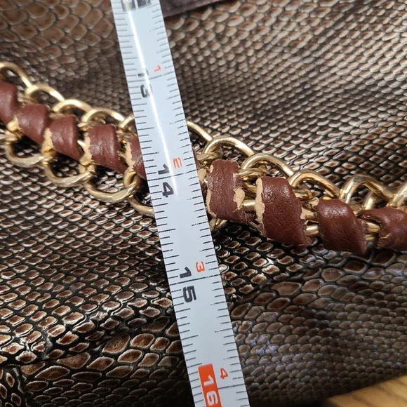 MICHE Brown Snakeskin Bag - Picture 9 of 11